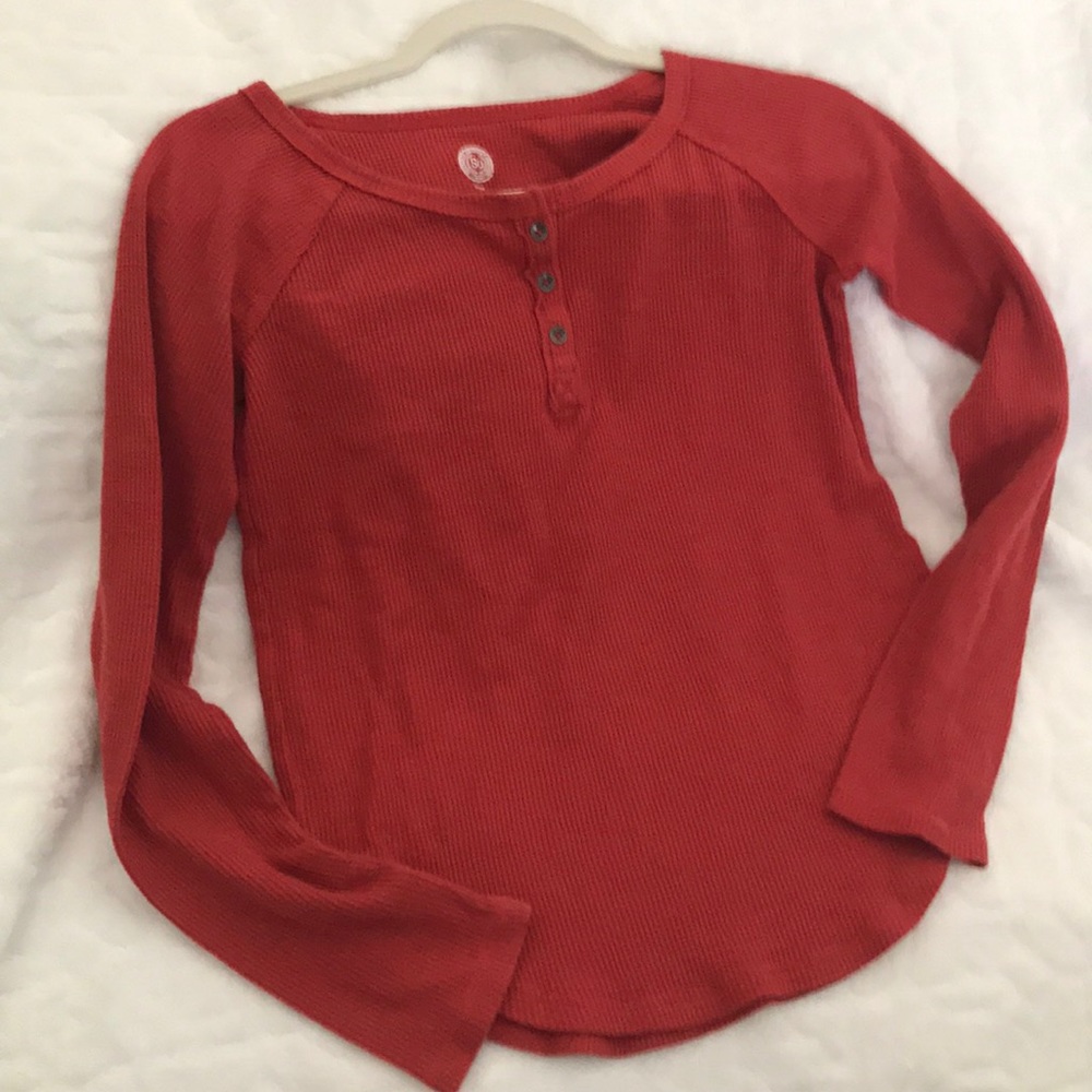 Red Long sleeved thermal shirt XXS